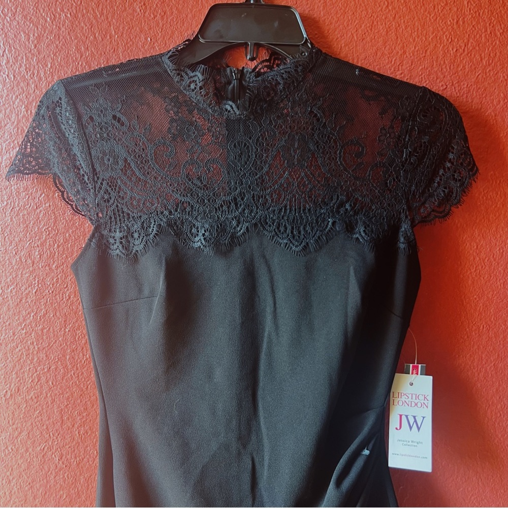 NWT High Neck Lace Sheath Dress - Picture 3 of 5
